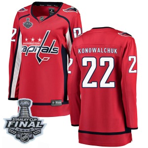 Steve Konowalchuk Washington Capitals Fanatics Branded Women's Breakaway Home 2018 Stanley Cup Final Patch Jersey (Red)