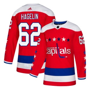 Carl Hagelin Washington Capitals Adidas Youth Authentic Alternate Jersey (Red)