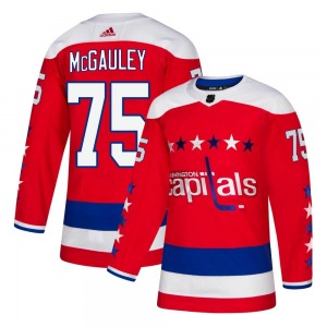 Tim McGauley Washington Capitals Adidas Youth Authentic Alternate Jersey (Red)