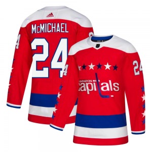 Connor McMichael Washington Capitals Adidas Youth Authentic Alternate Jersey (Red)