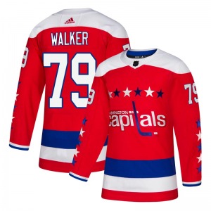 Nathan Walker Washington Capitals Adidas Youth Authentic Alternate Jersey (Red)
