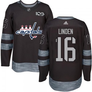 Trevor Linden Washington Capitals Youth Authentic 1917-2017 100th Anniversary Jersey (Black)