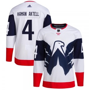 Hardy Haman Aktell Washington Capitals Adidas Authentic 2023 Stadium Series Primegreen Jersey (White)