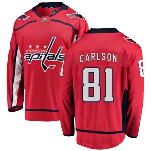 Adam Carlson Washington Capitals Fanatics Branded Youth Breakaway Home Jersey (Red)