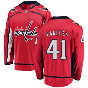 Vitek Vanecek Washington Capitals Fanatics Branded Youth Breakaway Home Jersey (Red)
