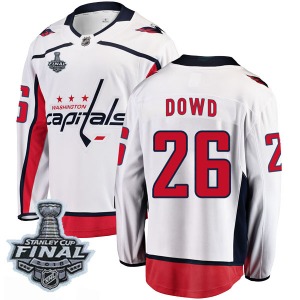 Nic Dowd Washington Capitals Fanatics Branded Breakaway Away 2018 Stanley Cup Final Patch Jersey (White)