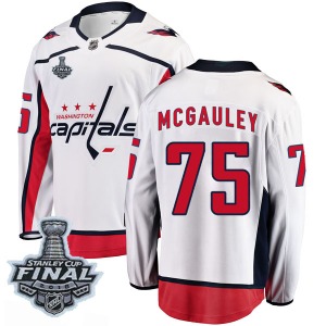 Tim McGauley Washington Capitals Fanatics Branded Breakaway Away 2018 Stanley Cup Final Patch Jersey (White)