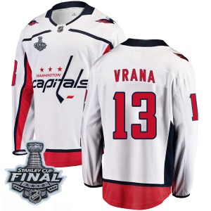 Jakub Vrana Washington Capitals Fanatics Branded Breakaway Away 2018 Stanley Cup Final Patch Jersey (White)