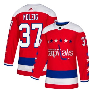 Olaf Kolzig Washington Capitals Adidas Authentic Alternate Jersey (Red)