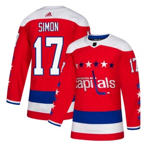 Chris Simon Washington Capitals Adidas Authentic Alternate Jersey (Red)